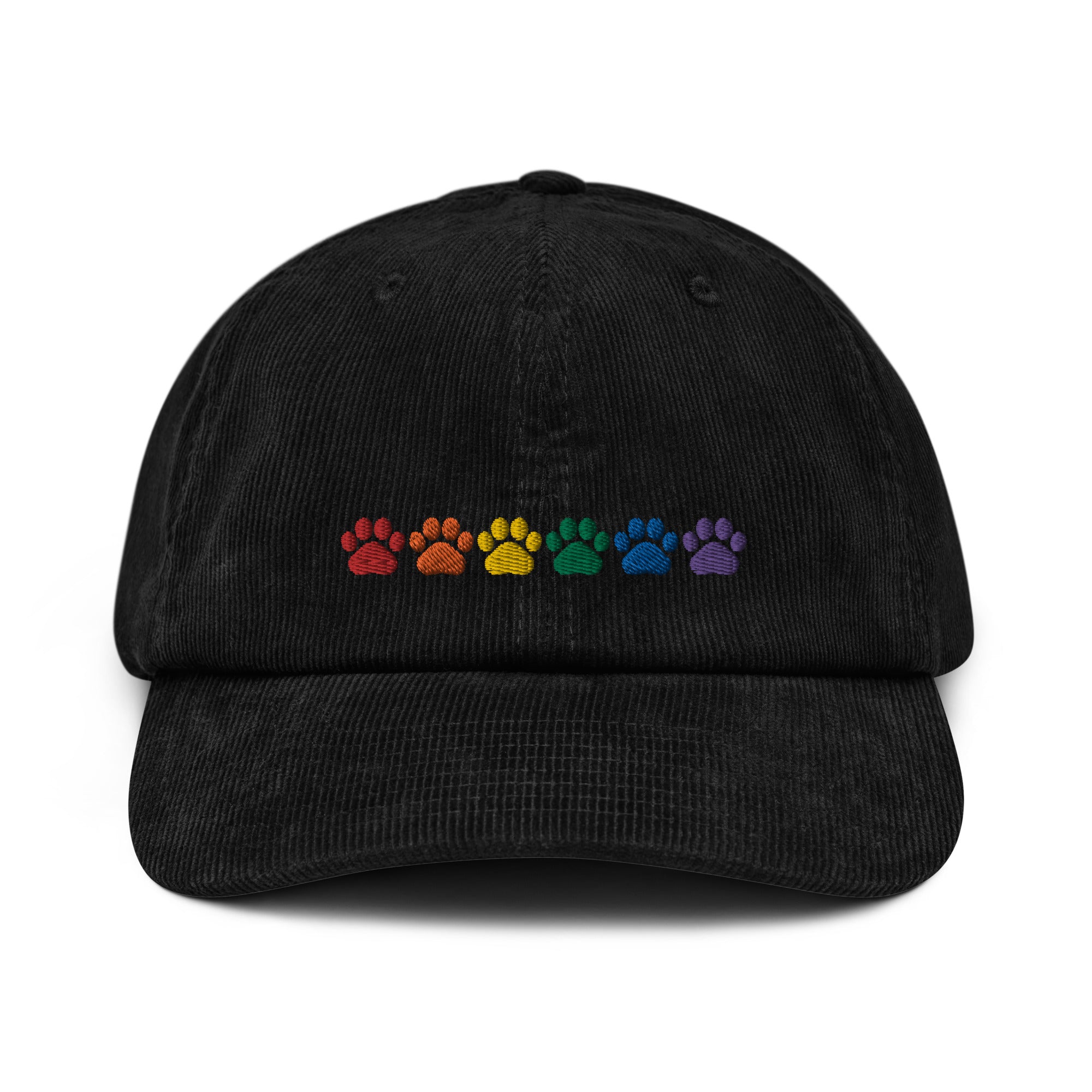Rainbow Paw Corduroy Hat