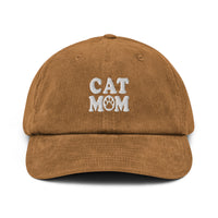 Cat Mom Corduroy Hat