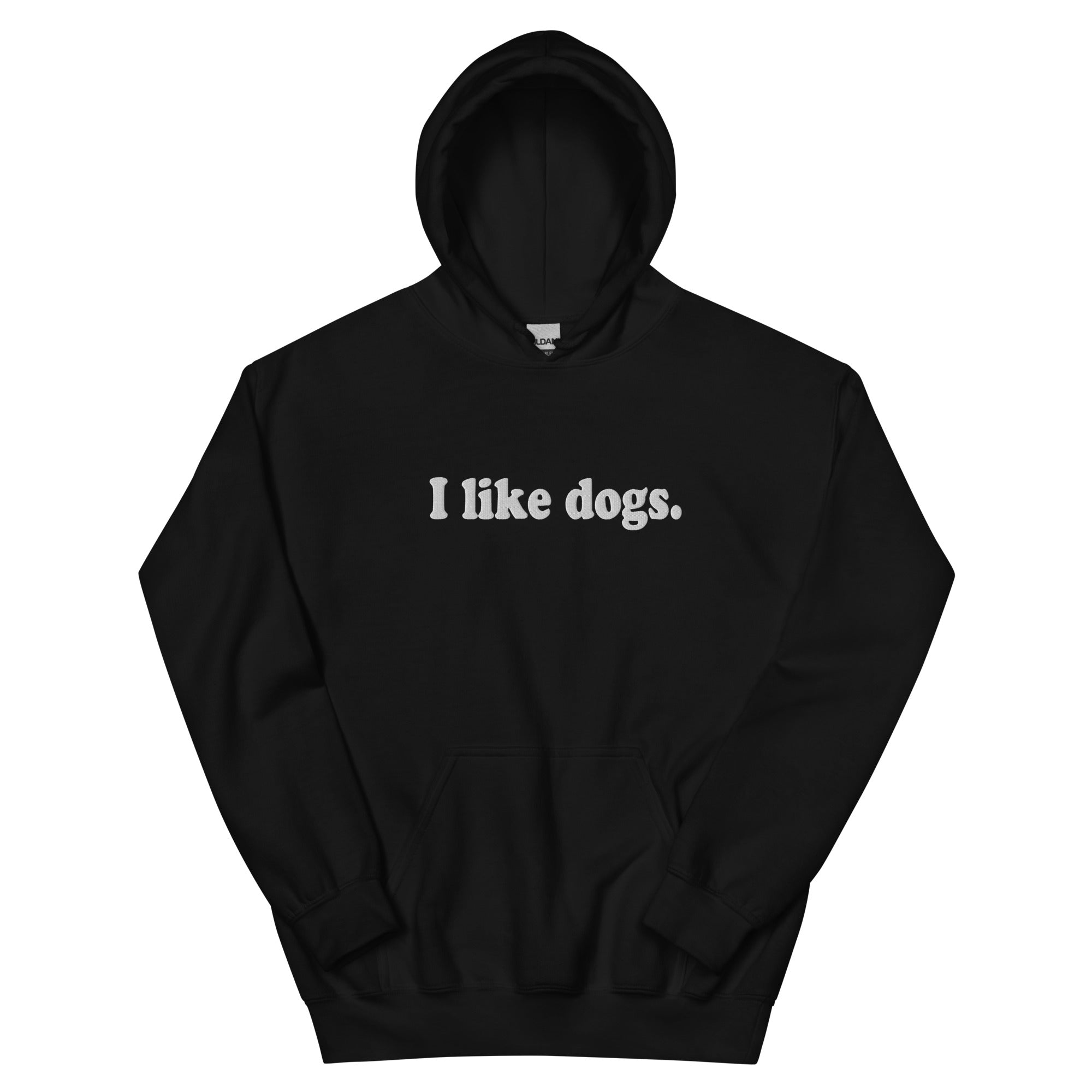 I Like Dogs Dark Hoodie