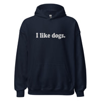 I Like Dogs Dark Hoodie
